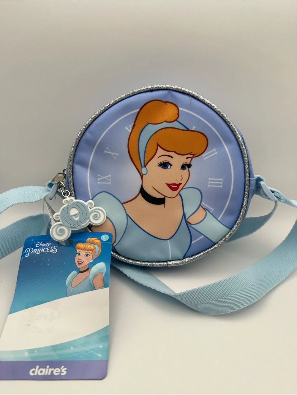 Claires round crossbody